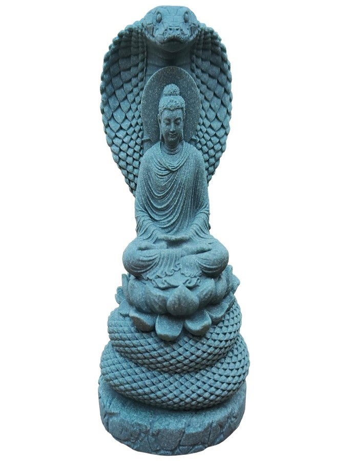 livelyfish Aquarium Sandstone Buddha Statue Zen Meditation Buddha Statues Collectible Figurine for Home Fish Tank Garden Decoration, M - Image 1